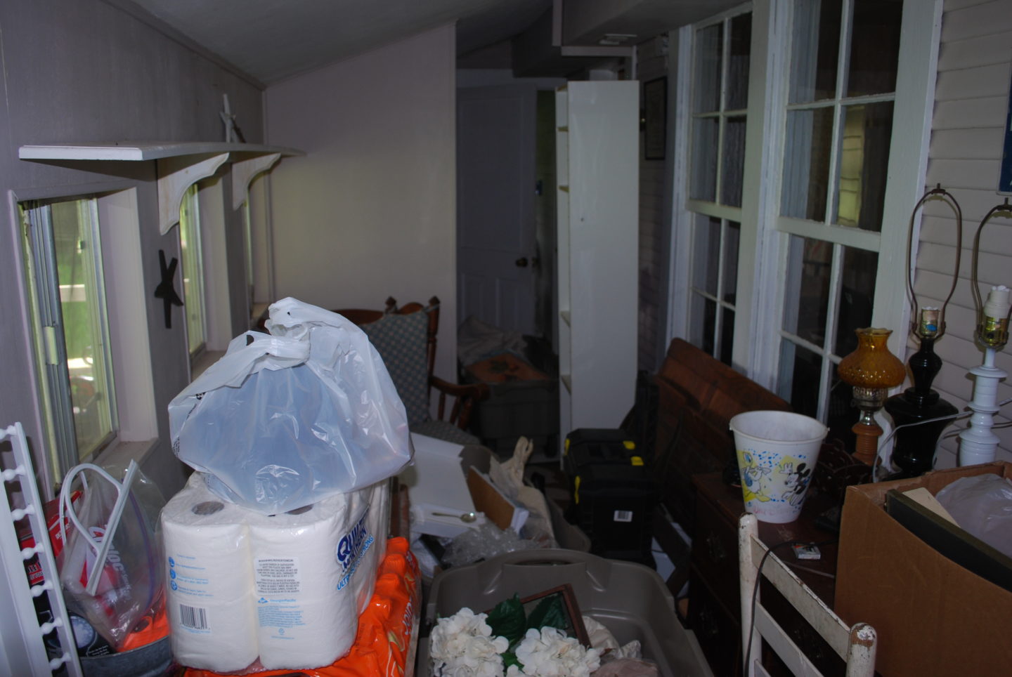 Mudroom before cleanout