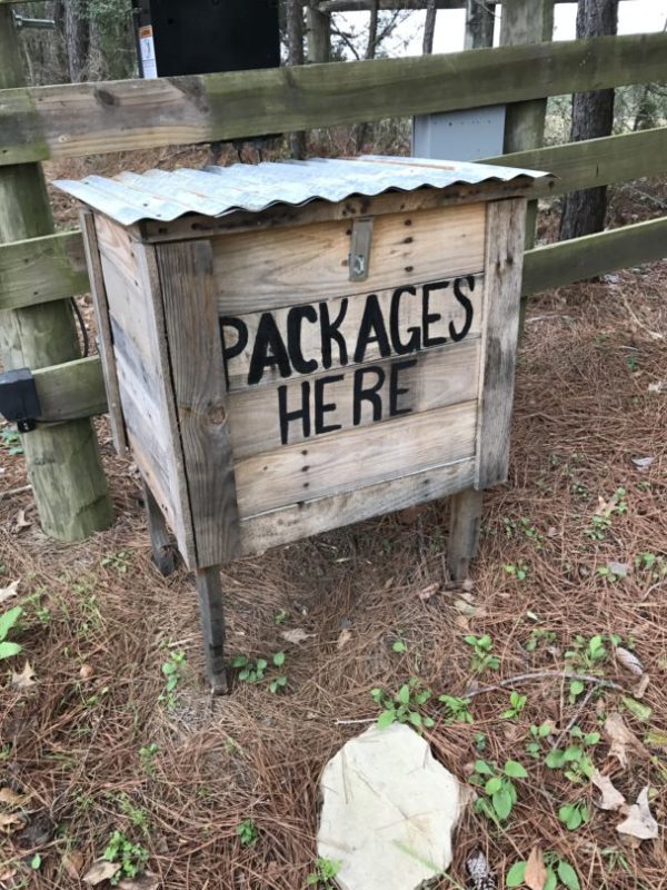 Final look of Parcel Box made from Pallets