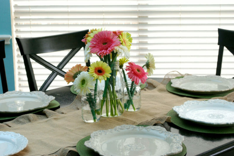 Step by step process on how to style an Easter Table