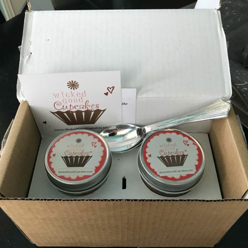 Wicked Good Cupcakes in delivery box