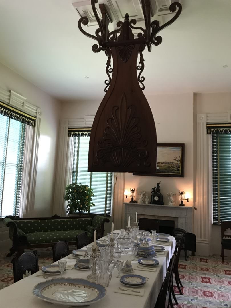 Formal Dining Room inside the Melrose Mansion in Natchez, MI