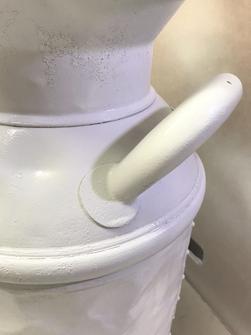 Vintage Milk can after primer paint