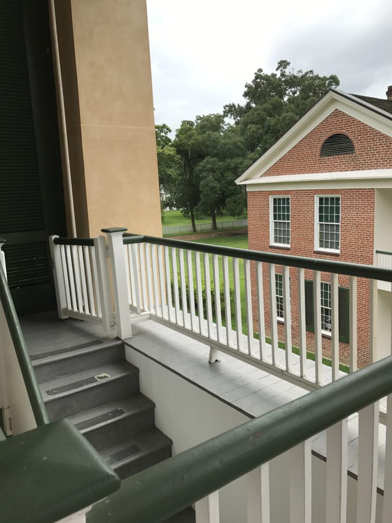 Outside back stairs only used by slaves at the Melrose Plantation in Natchez MI