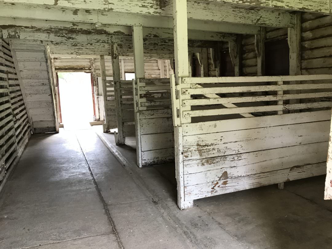 Inside the barn at Melrose Mansion in Natchez MI