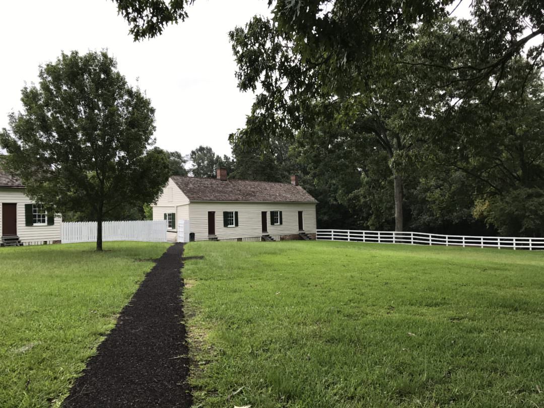 Housing for the gound and animal slaves at the Melrose Mansion