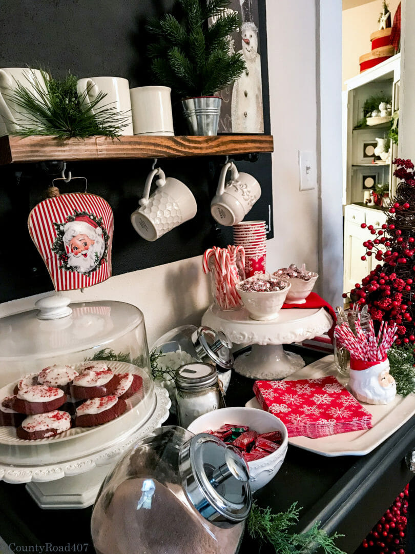 Christmas Cocoa Bar ideas from CountyRoad407.com