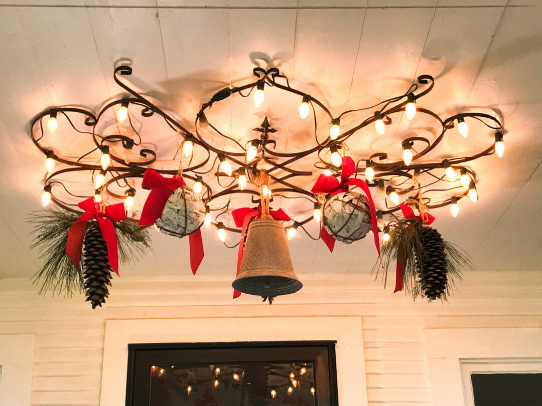 Fabulous light fixture done by CountyRoad407.com for Christmas