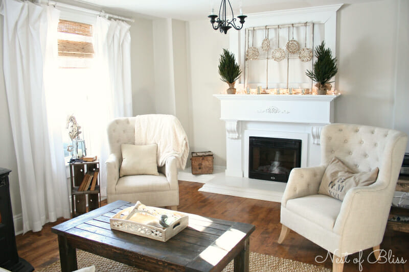 Winter living room by Nested Bliss