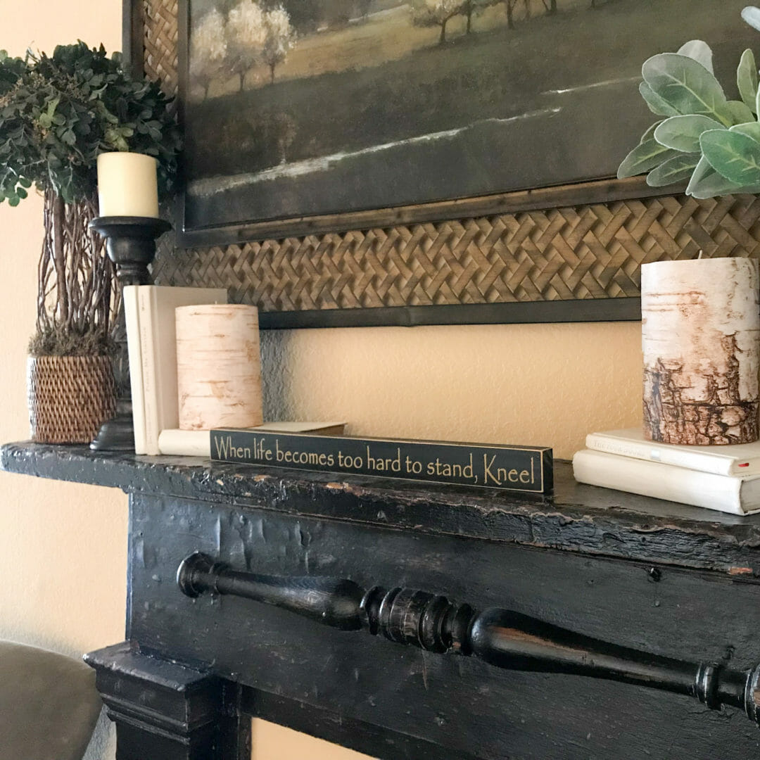 Easy Steps to decorating a mantel by CountyRoad407.com