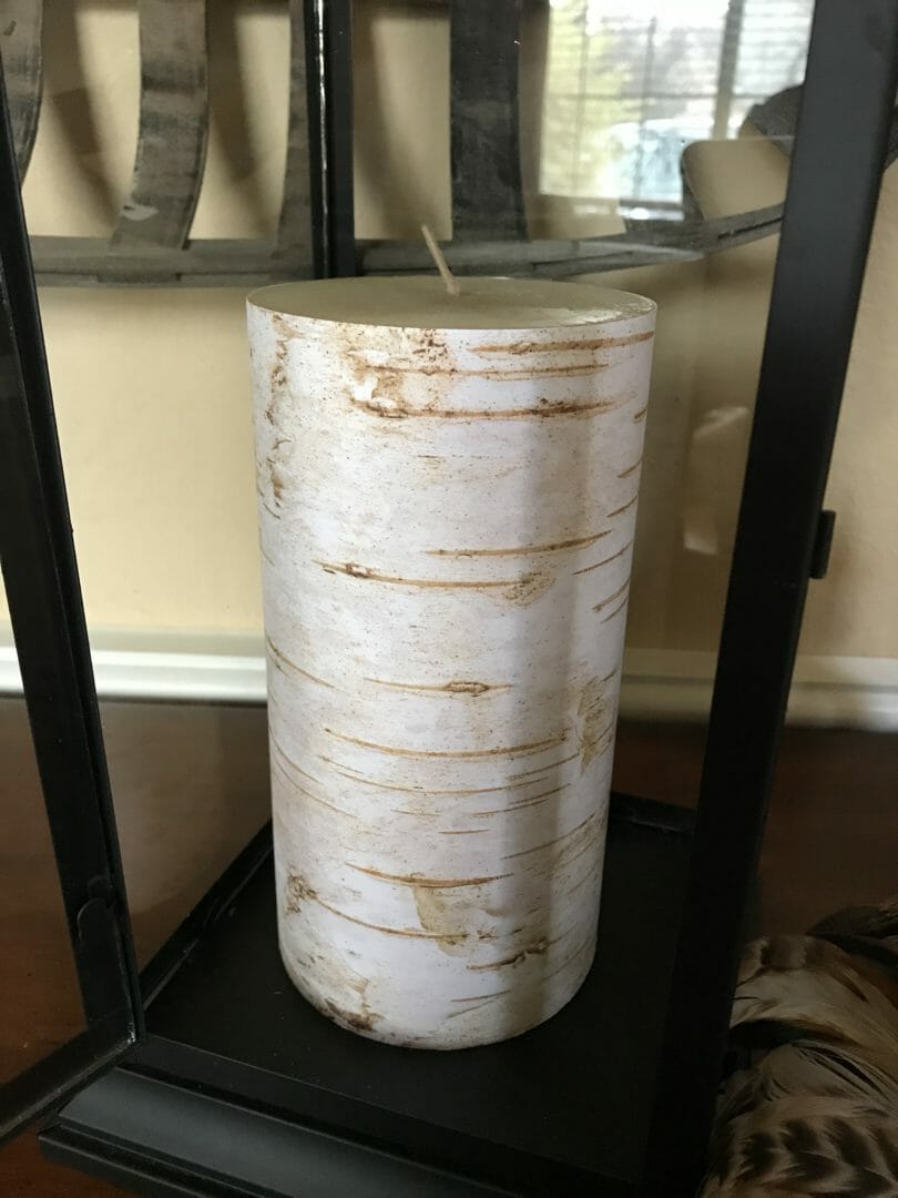 Making a Birch Bark Candle from paper with a DIY on CountyRoad407.com