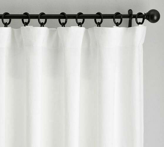 linen curtains for an urban farmhouse look. CountyRoad407.com