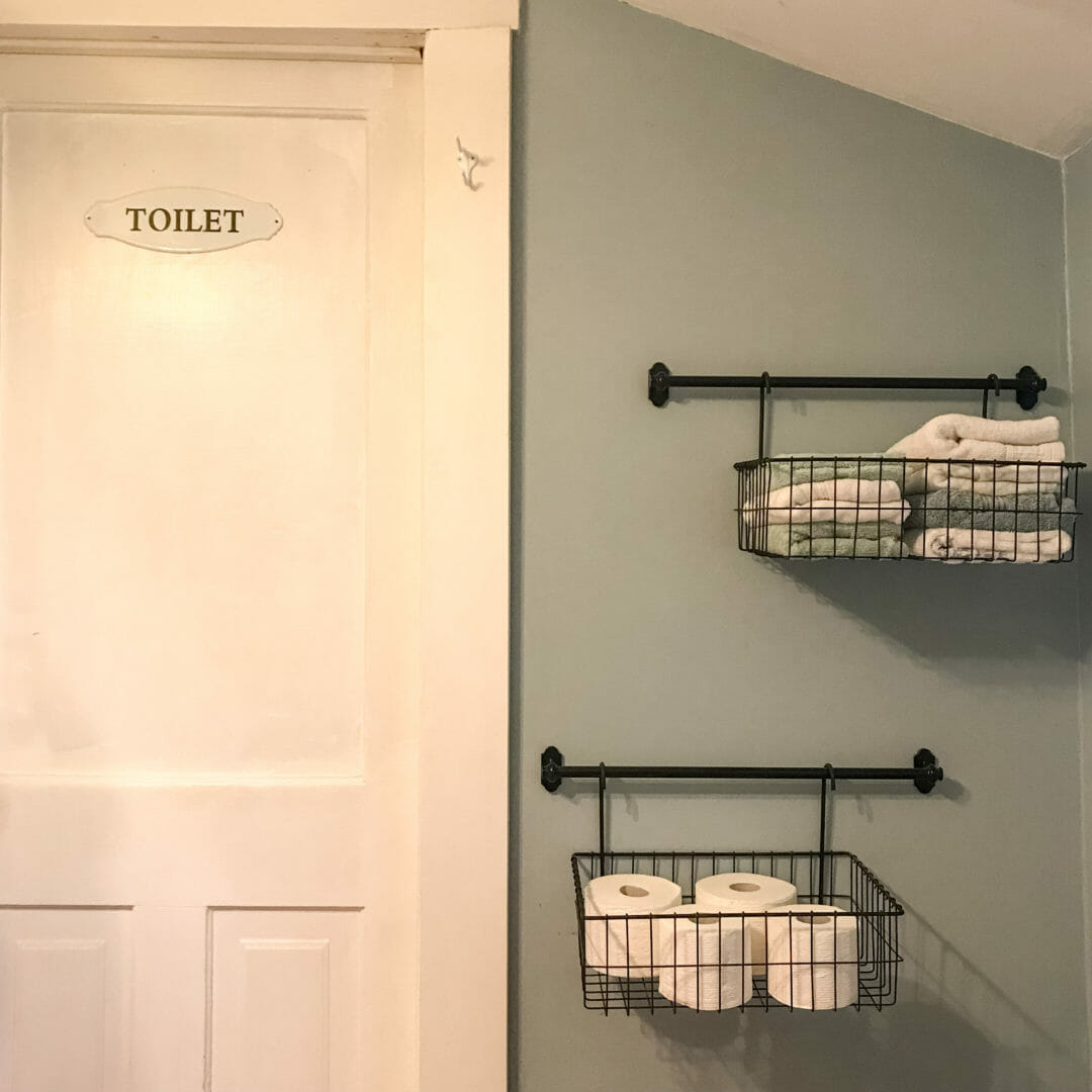 Farmhouse bathroom with budget ideas by CountyRoad407.com