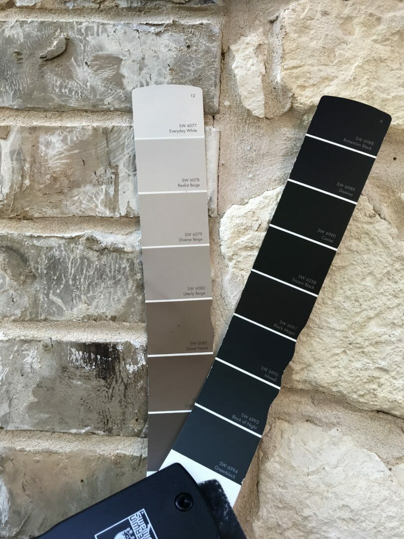 Neutral color choices for paint from brick and stone