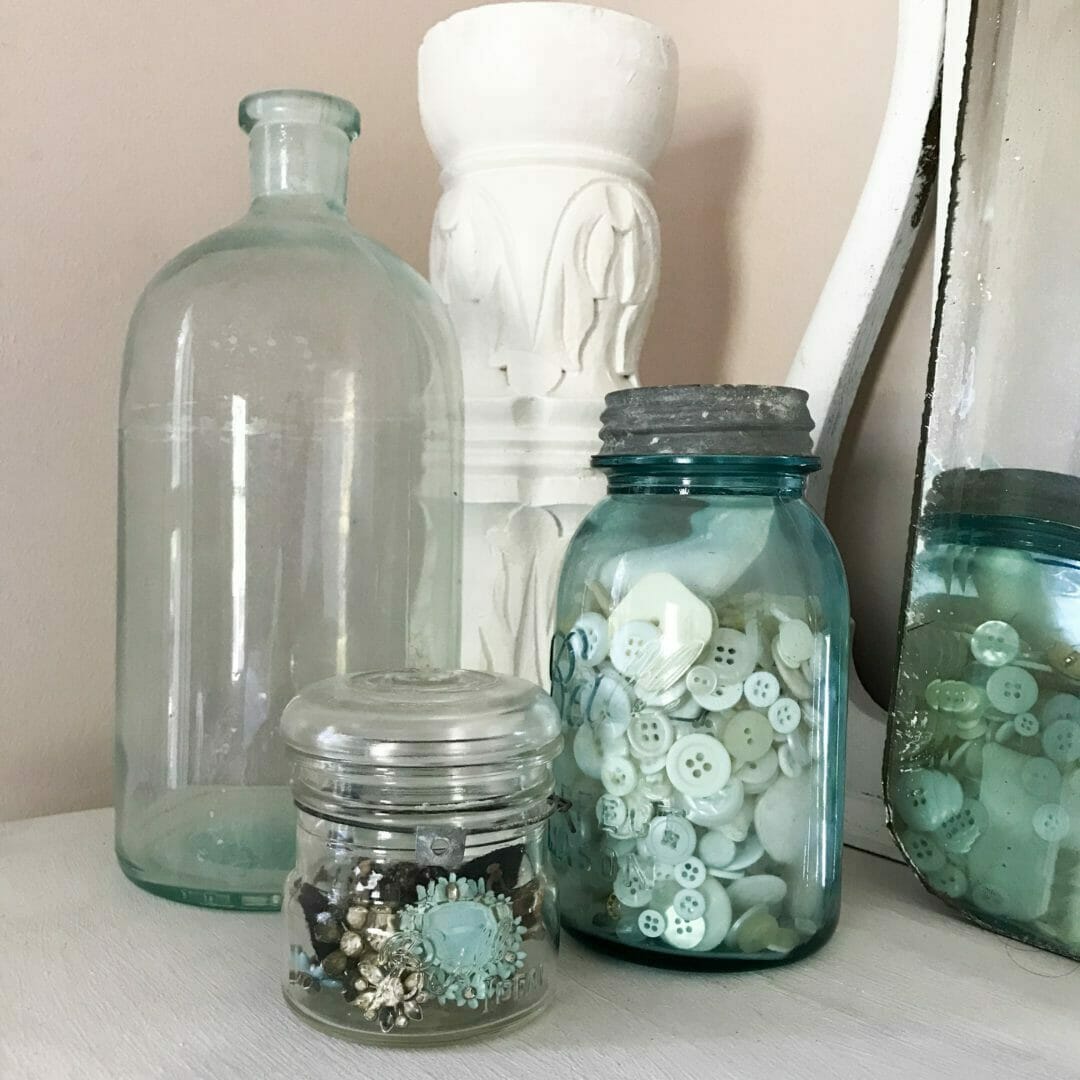 Using blue jars around the house can usher in summer blues by Countyroad407.com
