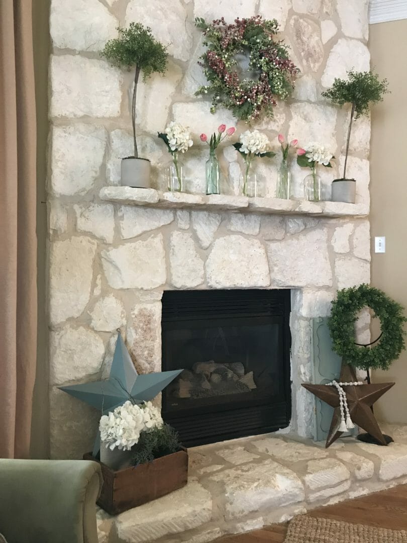CountyRoad407 - One mantel, three different looks.