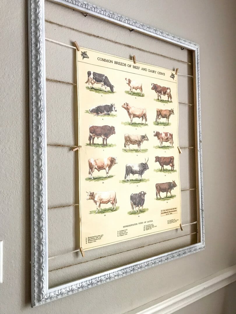 Finished jute string frame by CountyRoad407.com