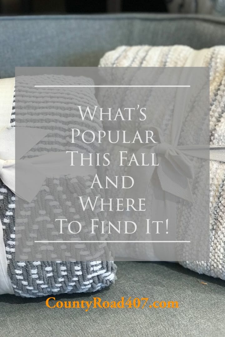 What's Popular this fall and where to find it by CountyRoad407.com