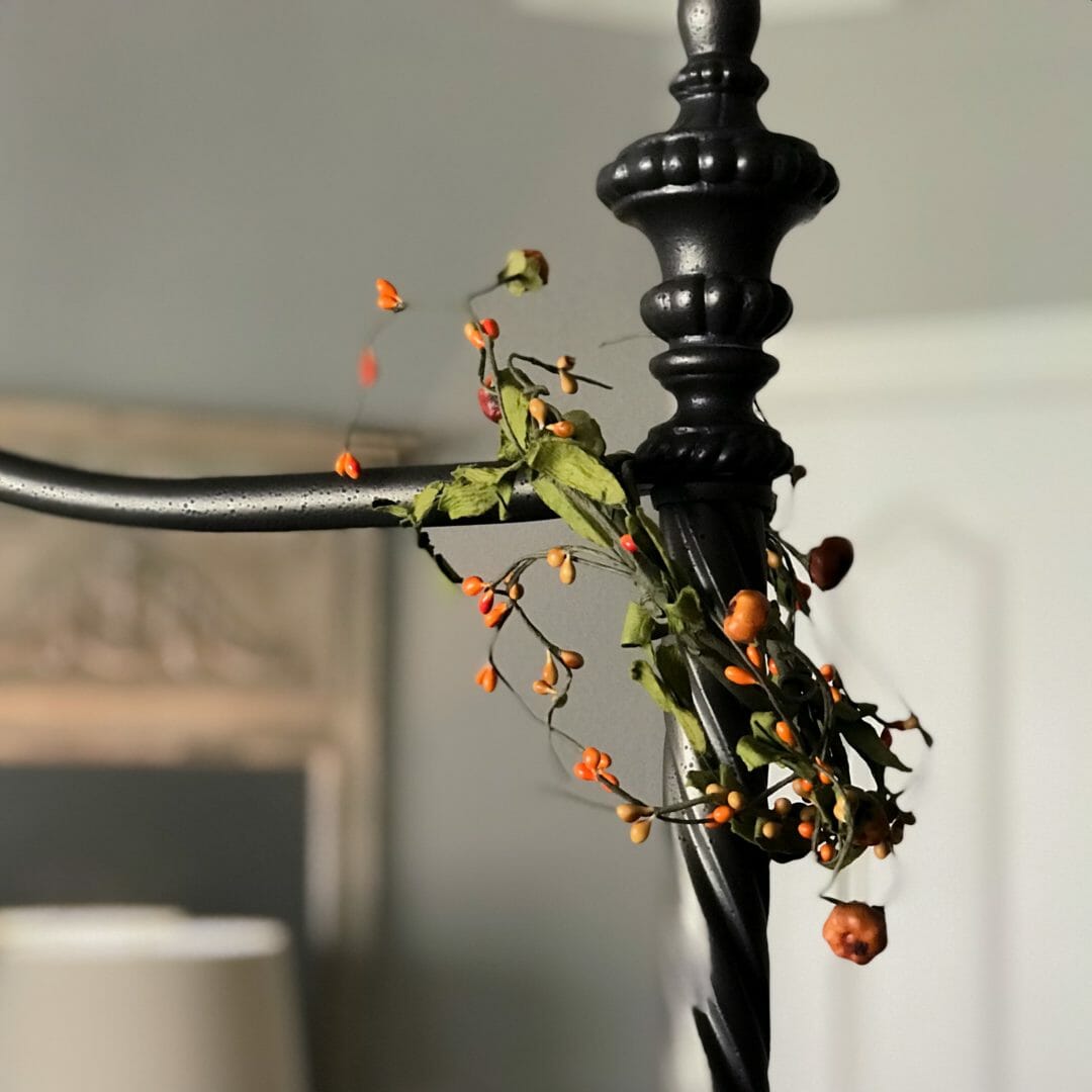 Ways to add just a touch of fall to a bedroom without being all in for fall. By CountyRoad407.com