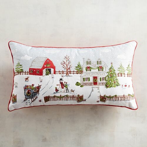 perfect farmhouse pillow for Christmas by Countyroad407.com