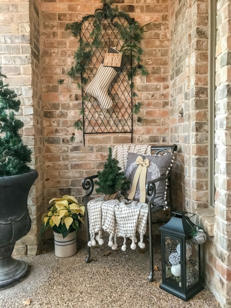  A cozy neutral Christms porchette by CountyRoad407.com