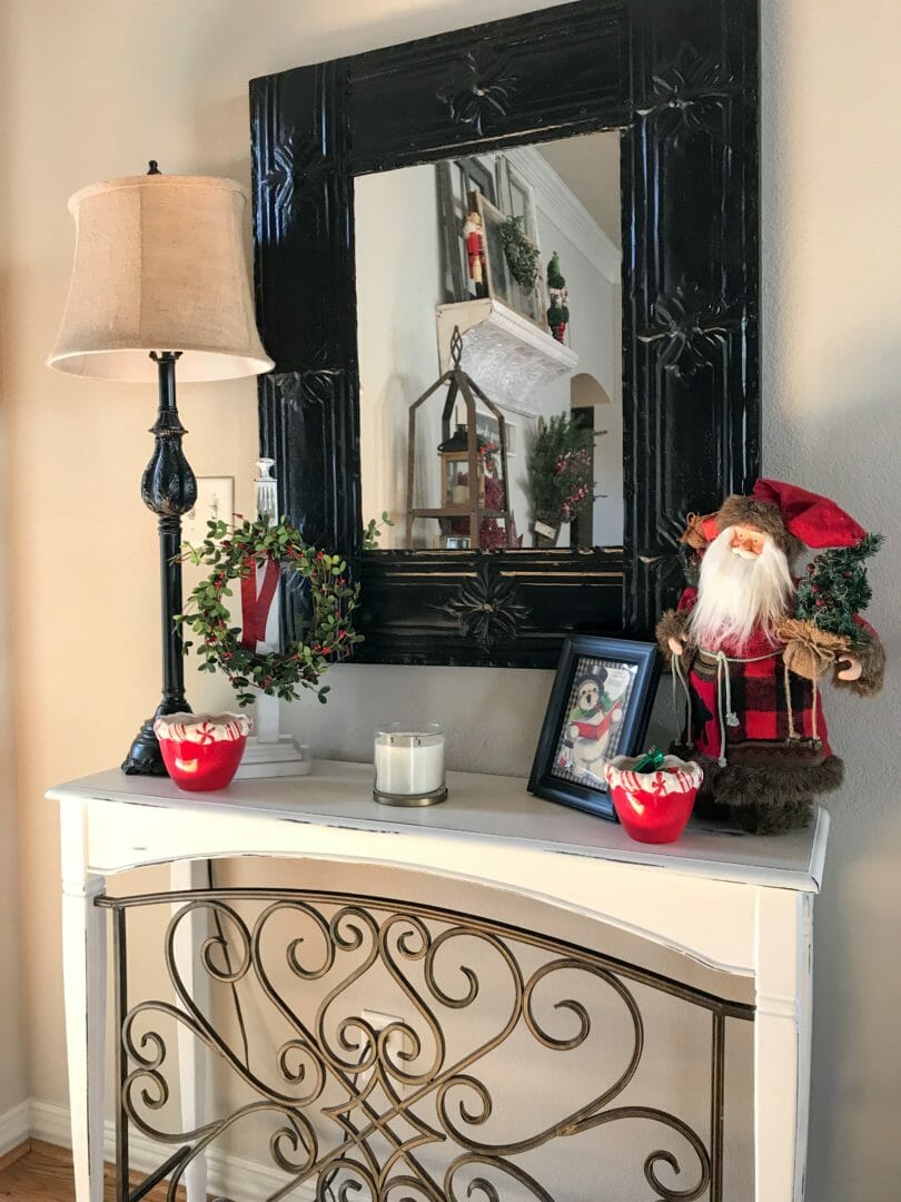 A candy table for a classic Christmas tour by CountyRoad407.com