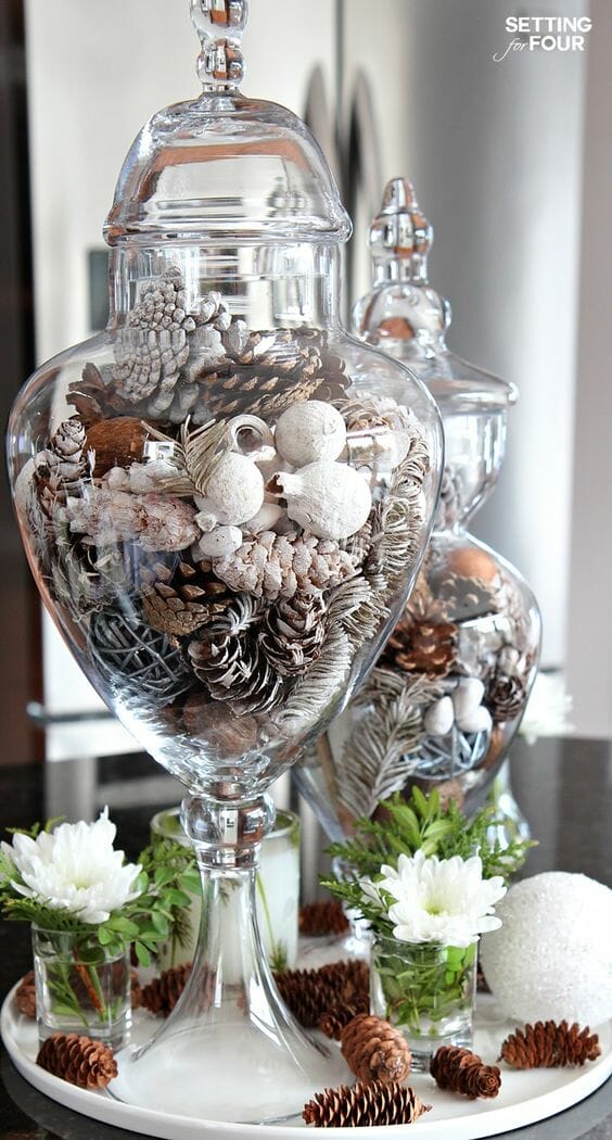 perfect winter decor gathered by CountyRoad407.com