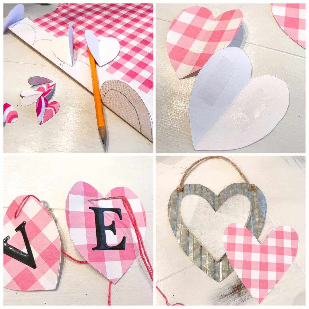 Pinterest Challenge Valentine Cake Pan heart wreath from CountyRoad407.com. #PinterestChallenge #ValentinesDay #heartwreath #Wreath #ValentinesDaydecor #Repurpose #DIY