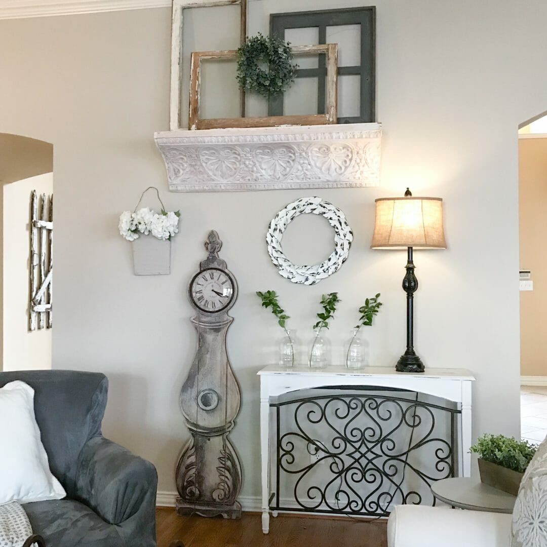 Wall decor ideas by CountyRoad407.com #walldecor #wallart #modernfarmhouse #modernfarmhousedecorating