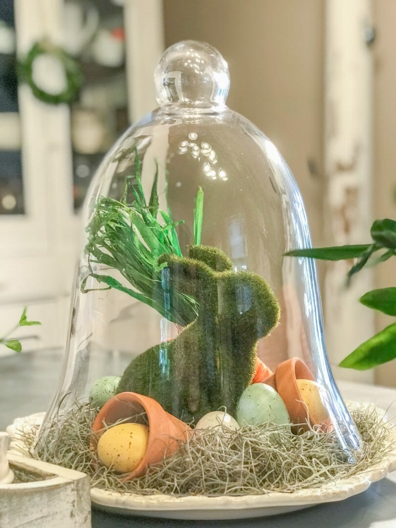How to make an Easter Cloche in 4 Easy Steps by CountyRoad407.com #Cloche #Easter #EasterCloche #ClocheIdeas #EasterClocheIdeas #EasterIdeas 