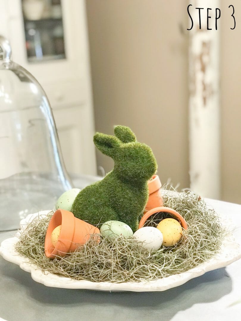 How to make an Easter Cloche in 4 Easy Steps by CountyRoad407.com #Cloche #Easter #EasterCloche #ClocheIdeas #EasterClocheIdeas #EasterIdeas 