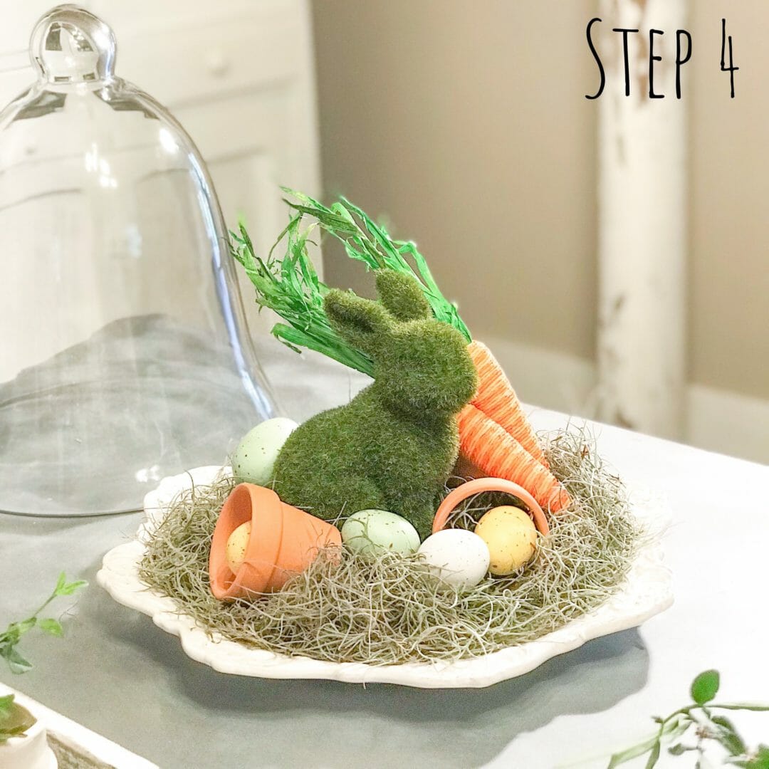 How to make an Easter Cloche in 4 Easy Steps by CountyRoad407.com #Cloche #Easter #EasterCloche #ClocheIdeas #EasterClocheIdeas #EasterIdeas 