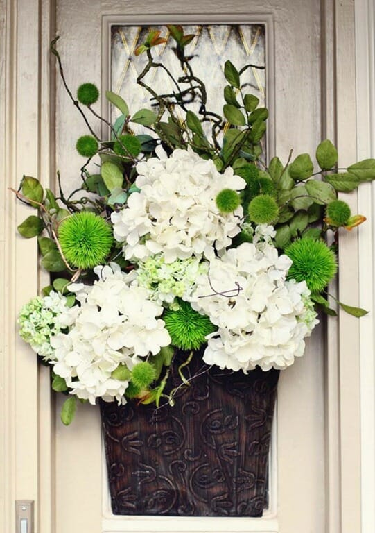 Spring Door Decor Pinterest Challenge by CountyRoad407.com #Springdecor #Spring #doordecor #PinterestChallnge #CountyRoad407 Decor #FrontDoorDecor #FrontDoor