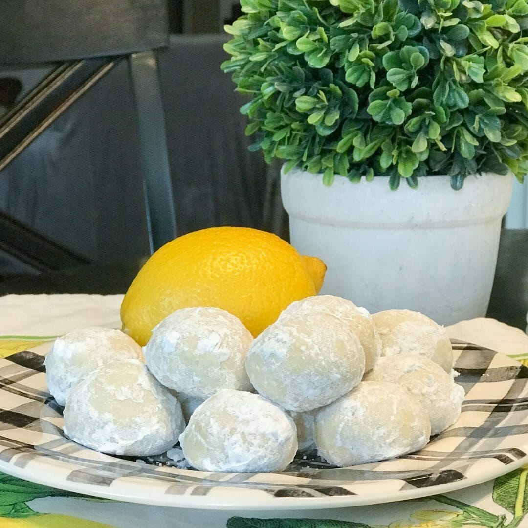 Easy Lemon Tea Cookies by CountyRoad407.com #lemonrecipe #lemondessert #lemoncookies #easydessert #easylemondessert