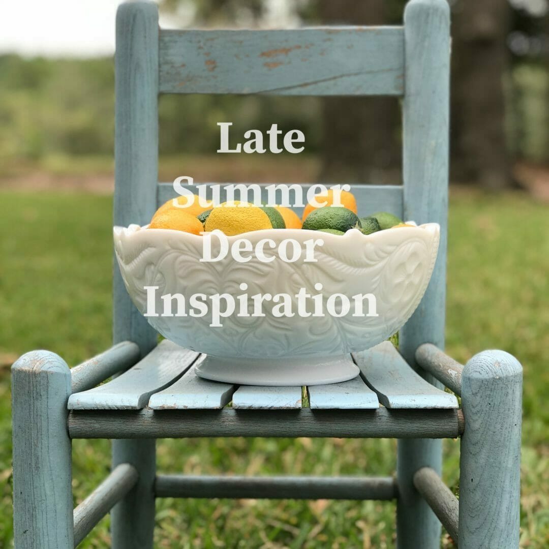 Late summer decor inspiration by CountyRoad407.com