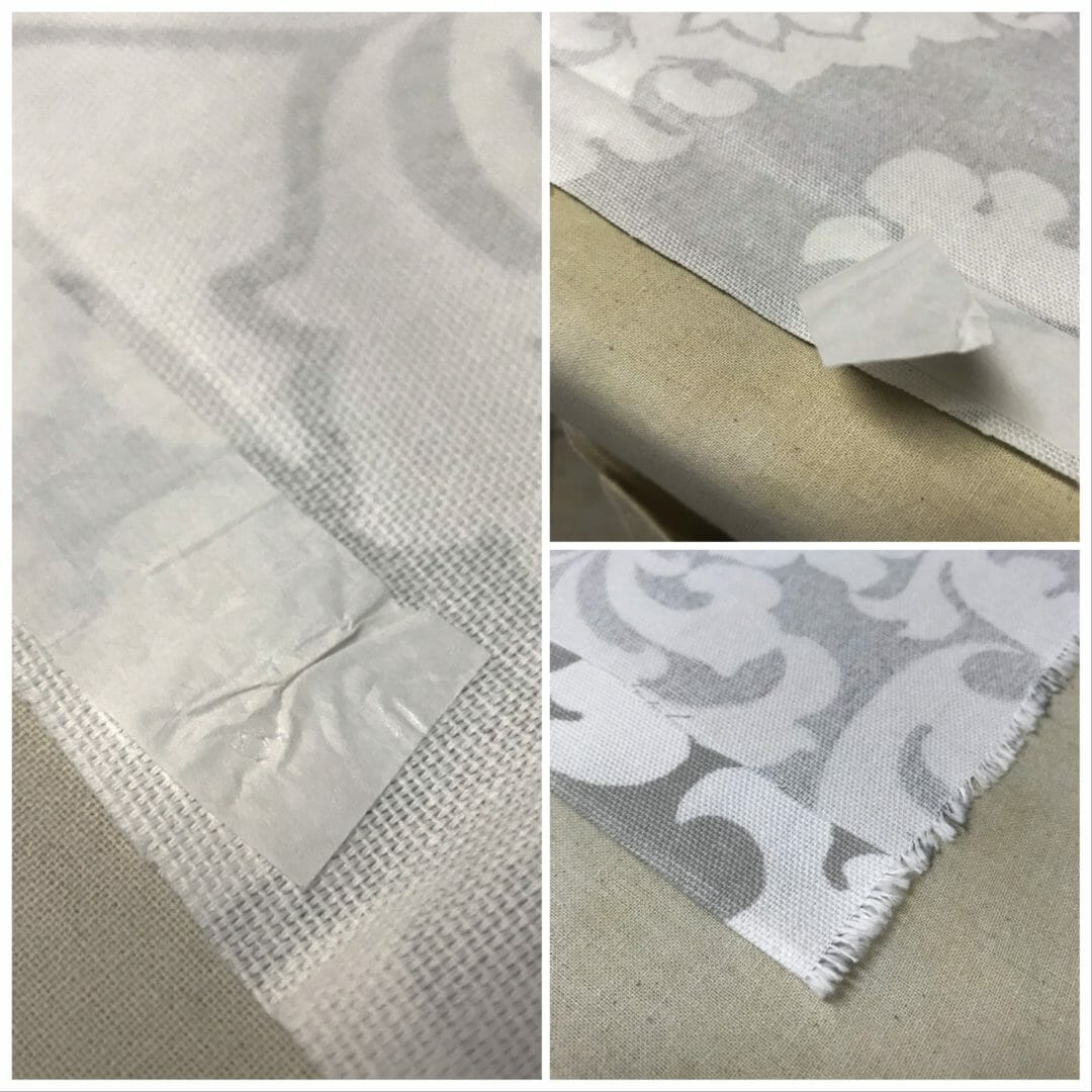 collage photo of new sew hem tape