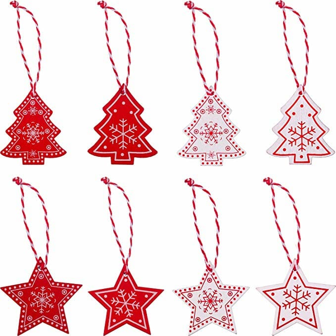 Nordic Ornaments Red and white