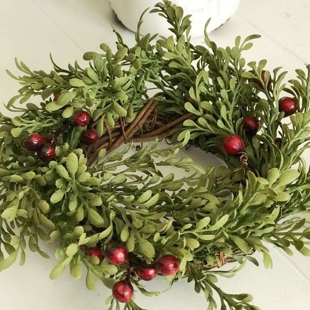 evergreen candle ring