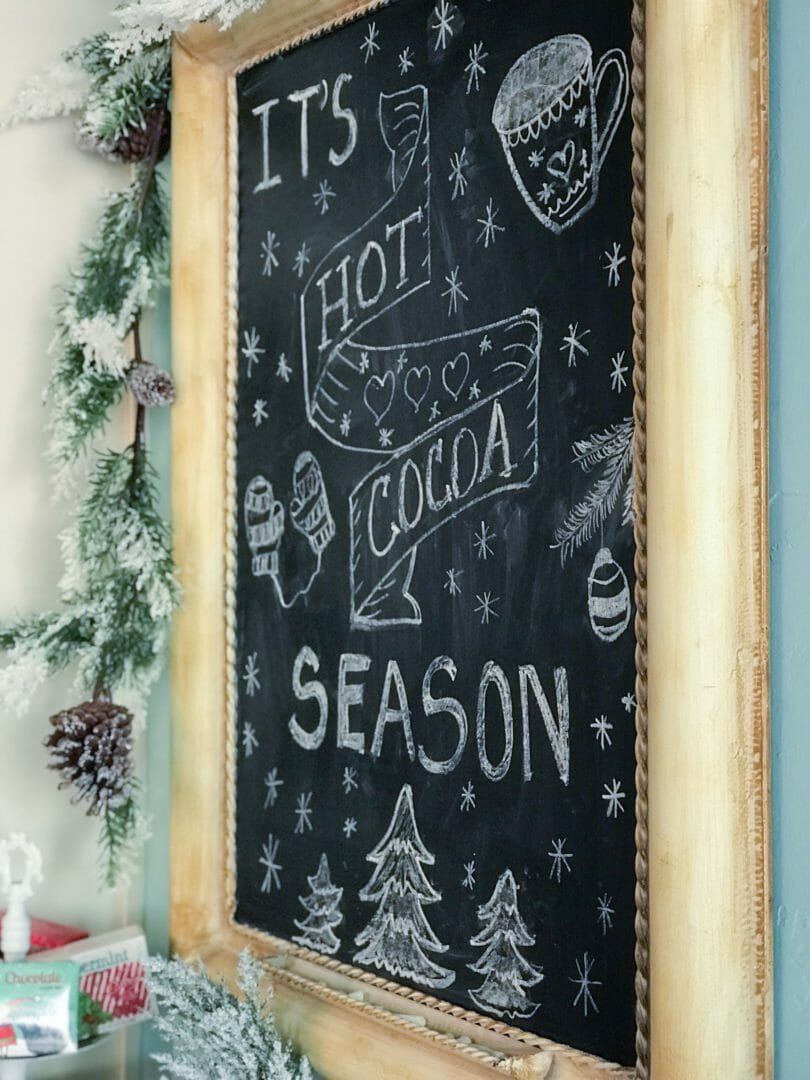 hot cocoa chalkboard