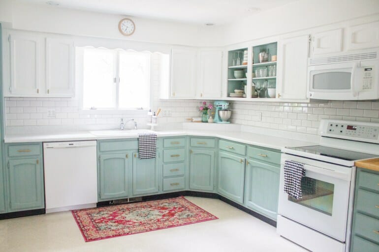 painted kitchen cabinets