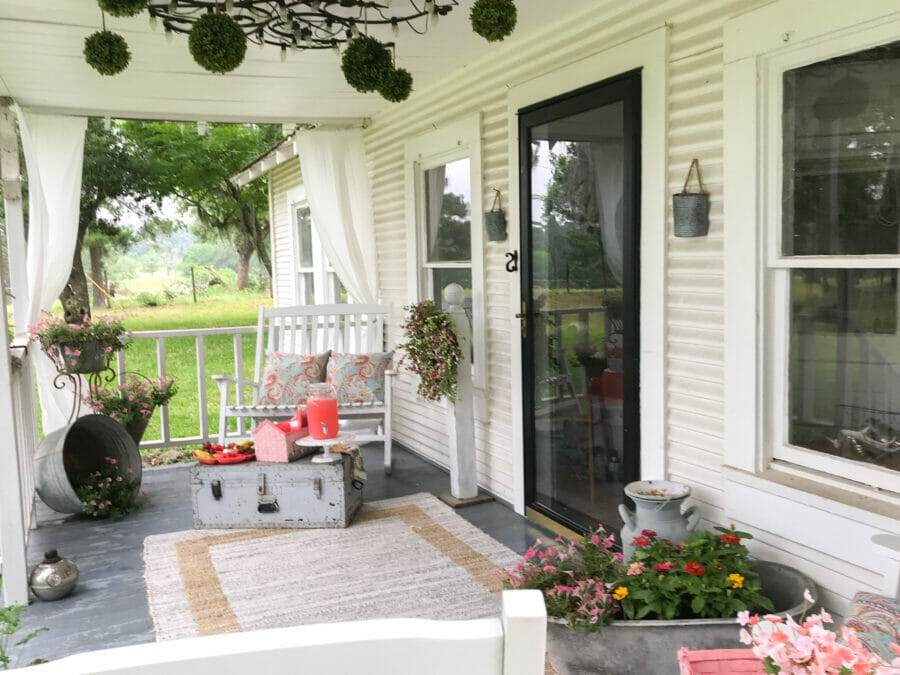 Farmhouse front porch