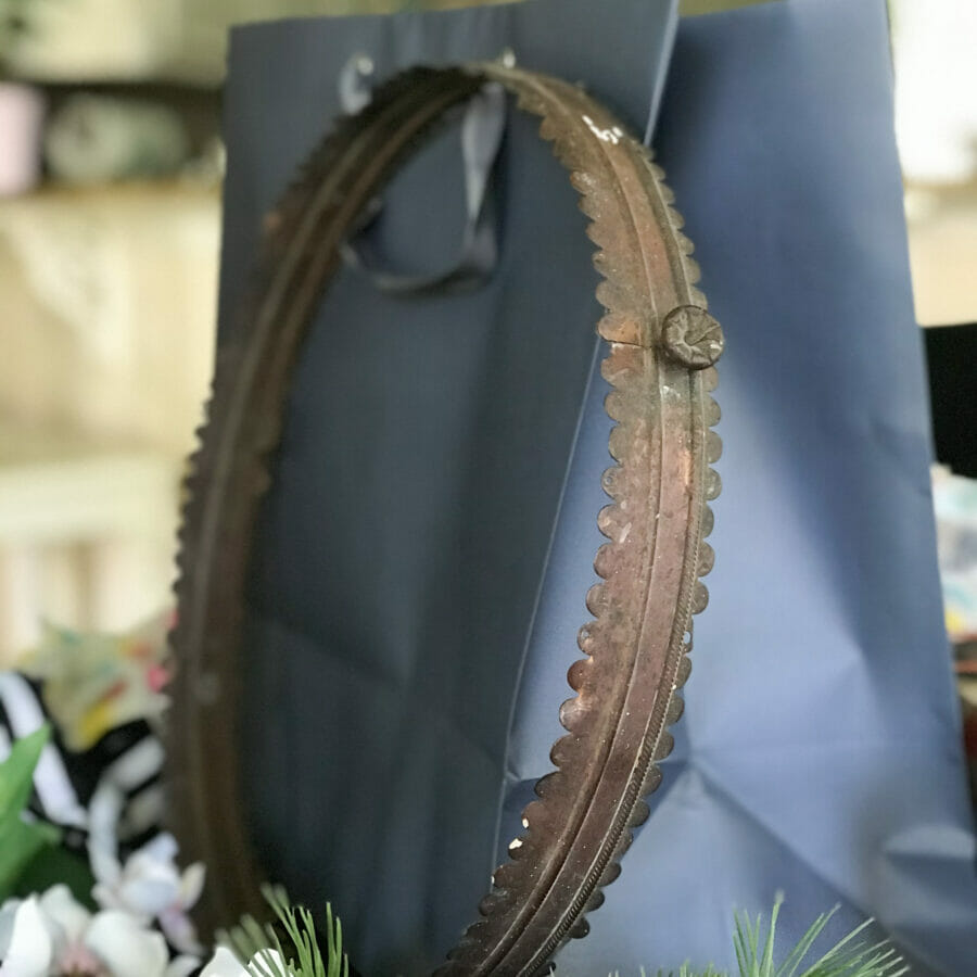 rusty ring with gift bag
