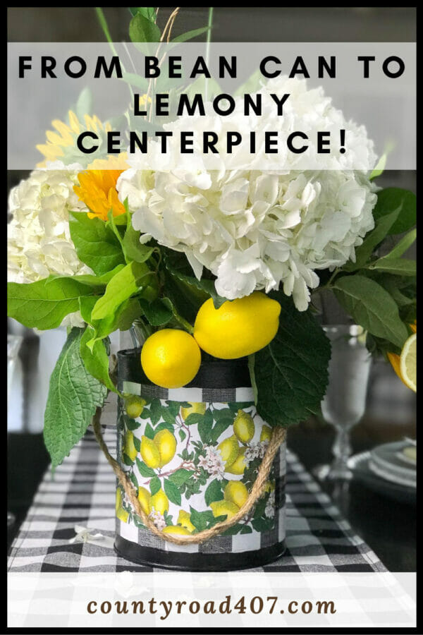 lemony centerpiece craft pinterest graphic