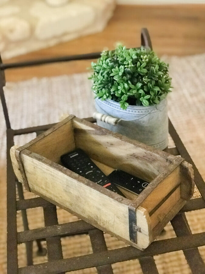 Using old brick mold for TV remotes
