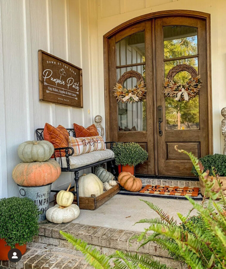 fall front porch