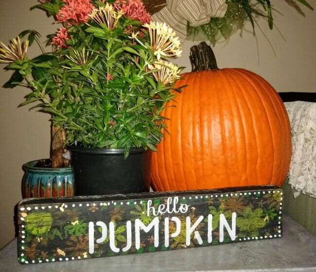 pumpkin sign