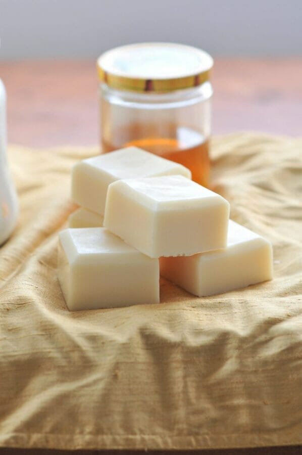 soap with jar of honey