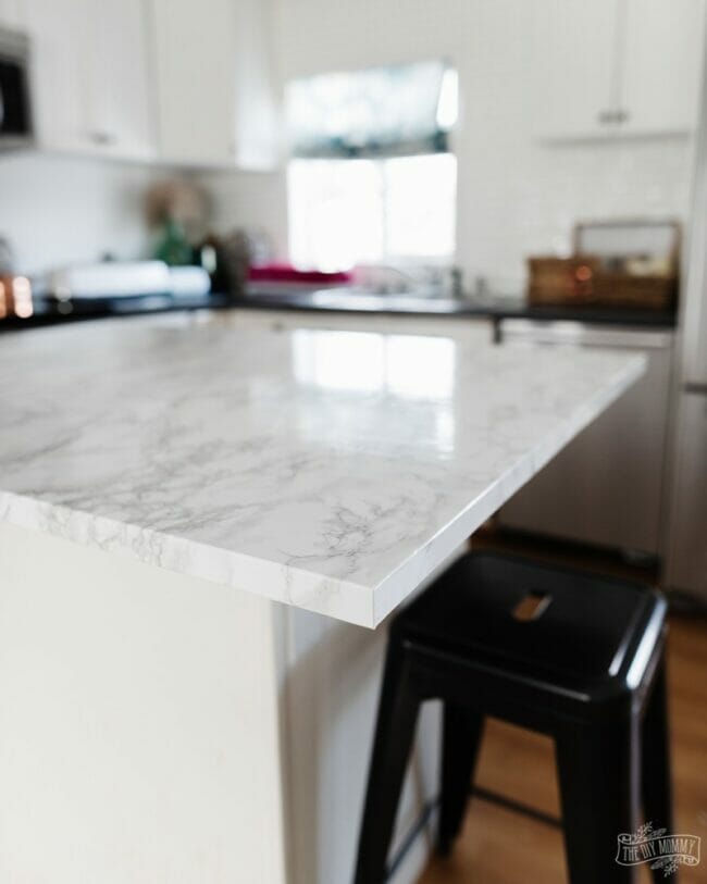 faux marble kitchen counter