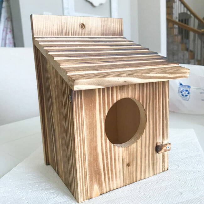 rustic natural birdhouse