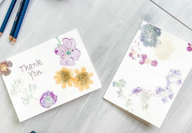 flowery thank you notes