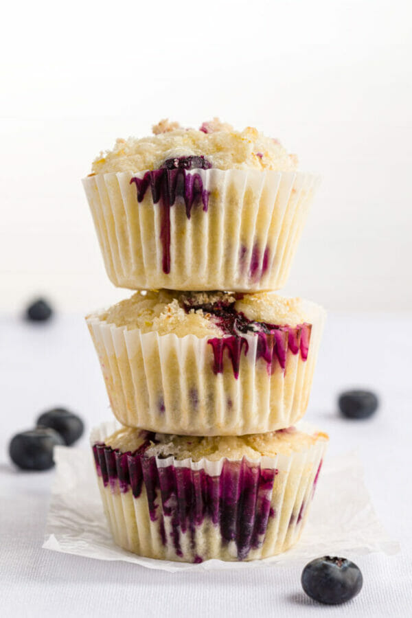 stacked muffins